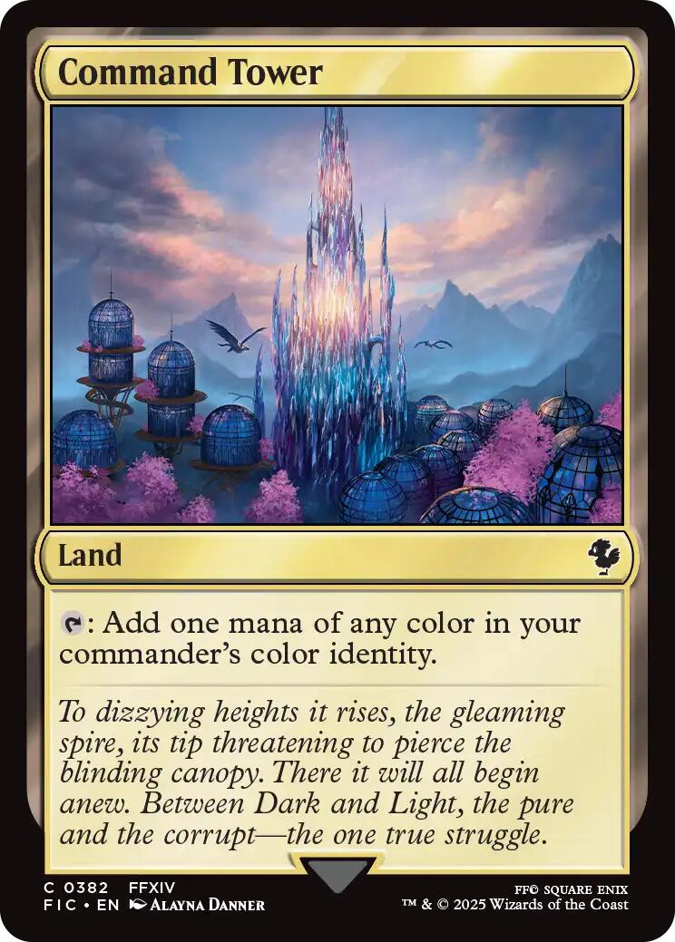 Command Tower (0382) (Surge Foil) [FINAL FANTASY Commander] | Gate City Games LLC