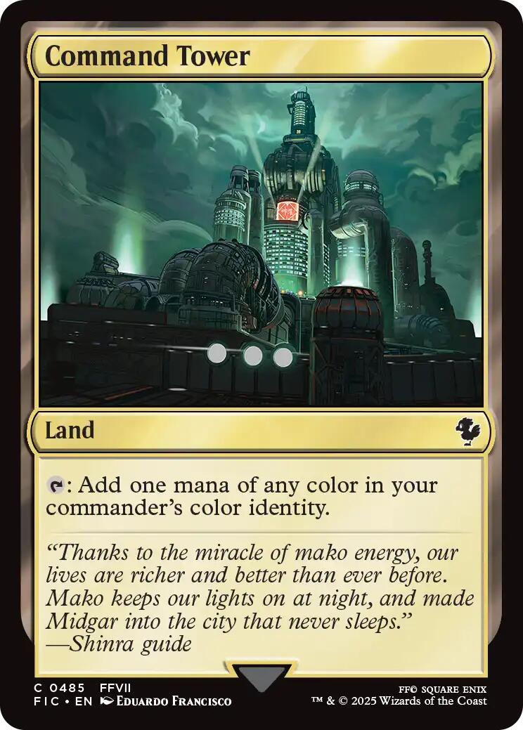Command Tower (0485) (Surge Foil) [FINAL FANTASY Commander] | Gate City Games LLC