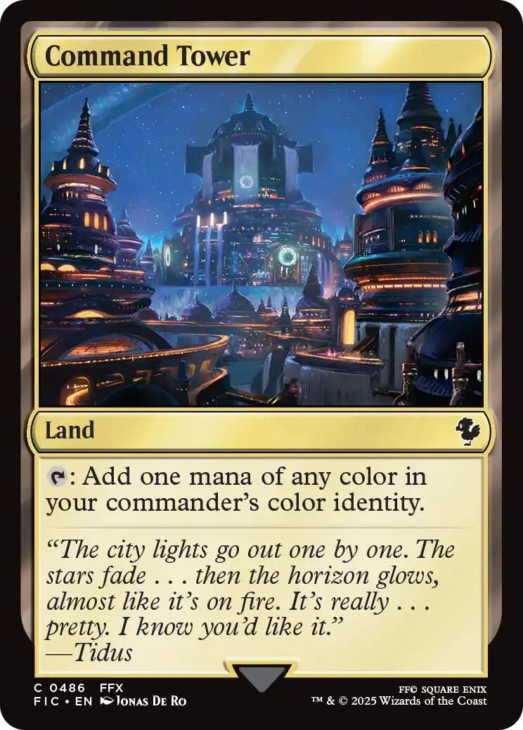 Command Tower (0486) (Surge Foil) [FINAL FANTASY Commander] | Gate City Games LLC