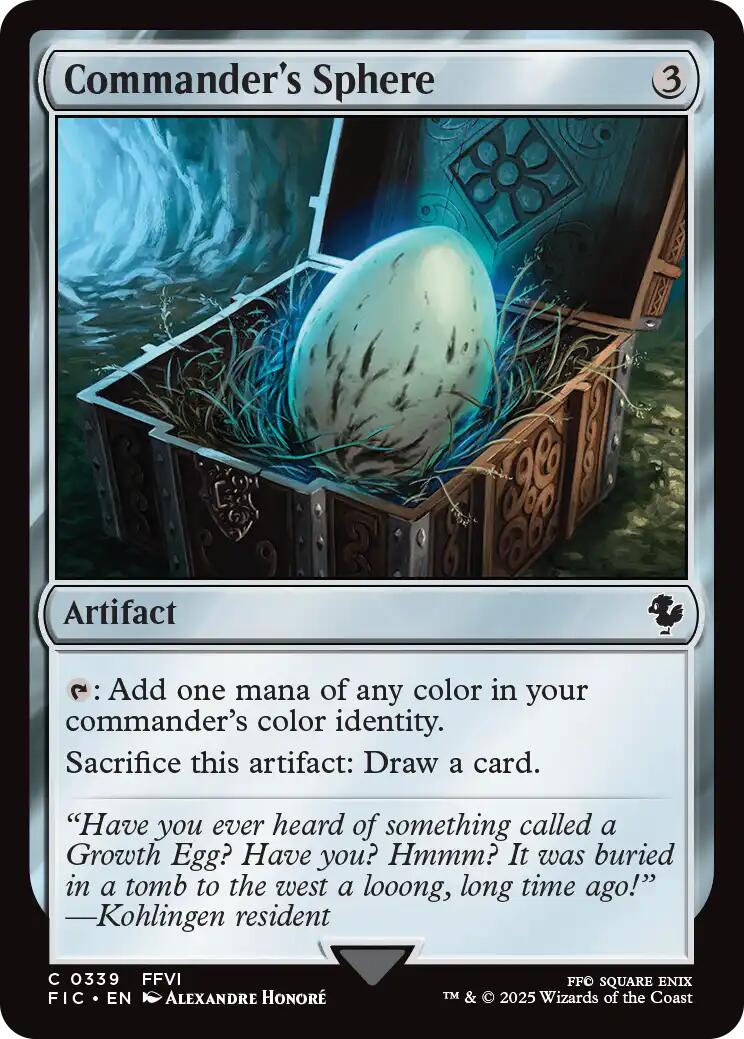 Commander's Sphere (Surge Foil) [FINAL FANTASY Commander] | Gate City Games LLC