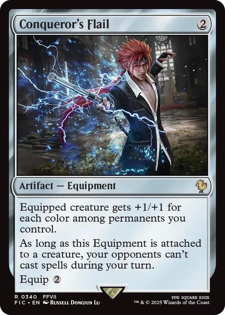 Conqueror's Flail (Surge Foil) [FINAL FANTASY Commander] | Gate City Games LLC