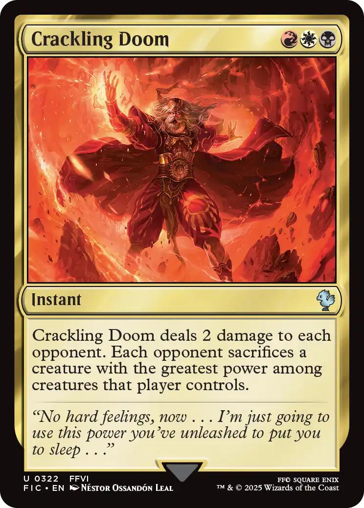 Crackling Doom (Surge Foil) [FINAL FANTASY Commander] | Gate City Games LLC