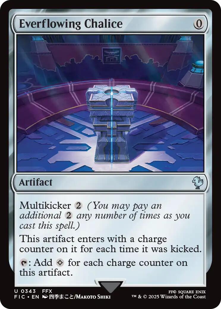 Everflowing Chalice (Surge Foil) [FINAL FANTASY Commander] | Gate City Games LLC