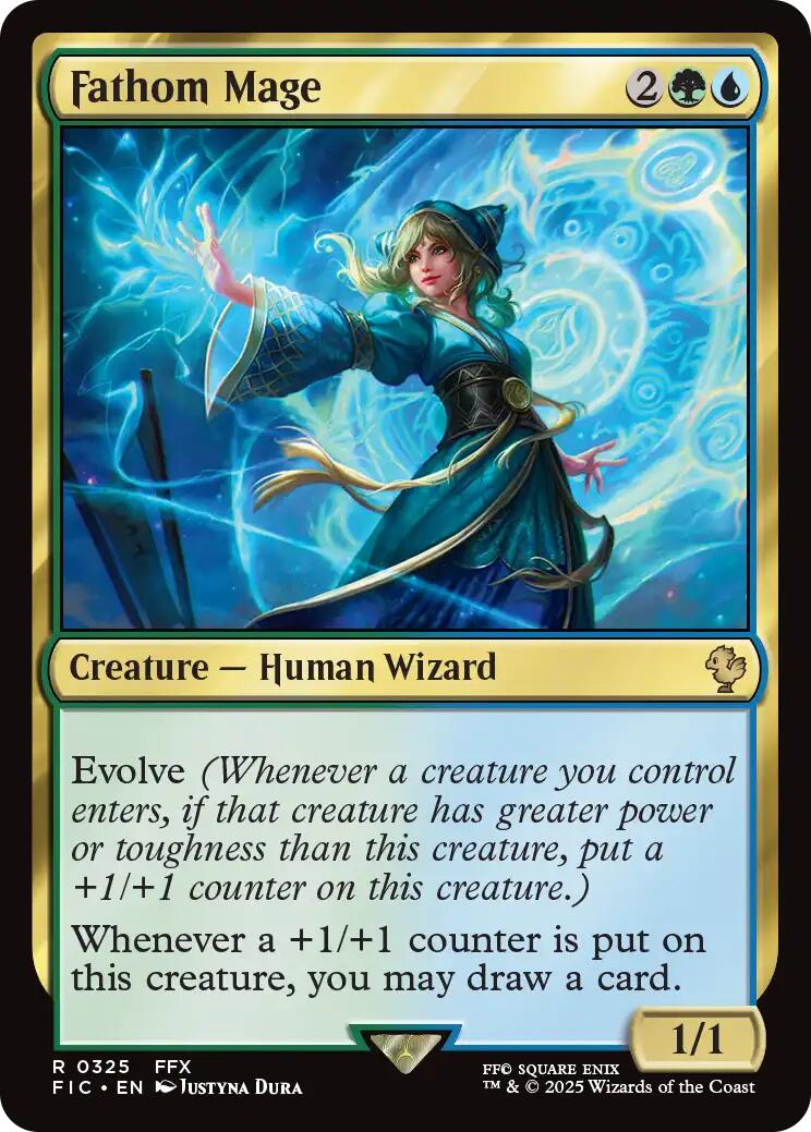Fathom Mage (Surge Foil) [FINAL FANTASY Commander] | Gate City Games LLC