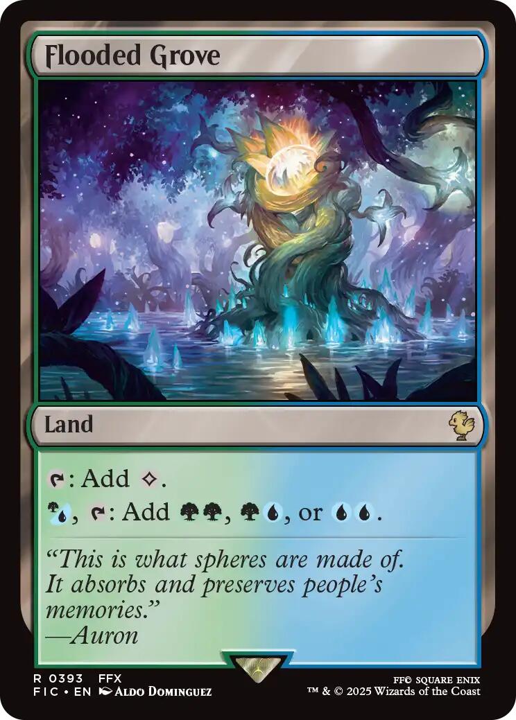 Flooded Grove (Surge Foil) [FINAL FANTASY Commander] | Gate City Games LLC