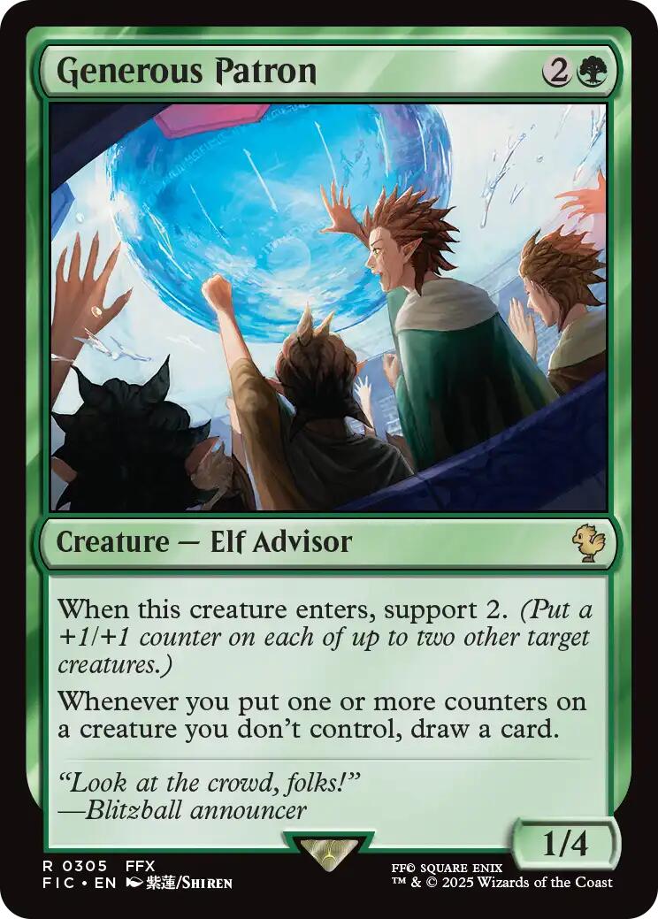 Generous Patron (Surge Foil) [FINAL FANTASY Commander] | Gate City Games LLC