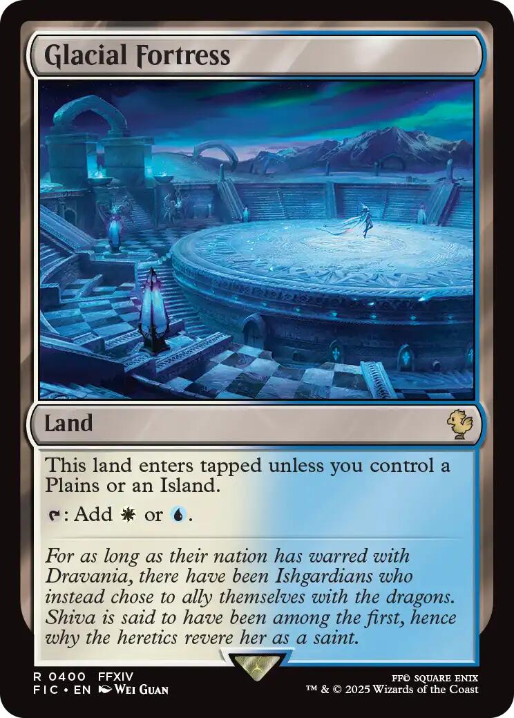Glacial Fortress (Surge Foil) [FINAL FANTASY Commander] | Gate City Games LLC