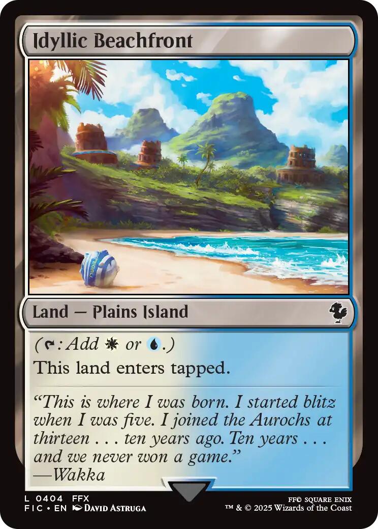 Idyllic Beachfront (Surge Foil) [FINAL FANTASY Commander] | Gate City Games LLC