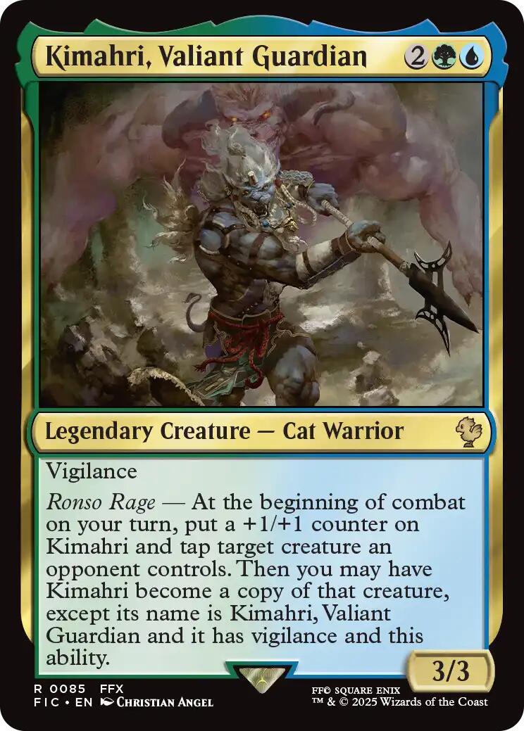 Kimahri, Valiant Guardian (Surge Foil) [FINAL FANTASY Commander] | Gate City Games LLC
