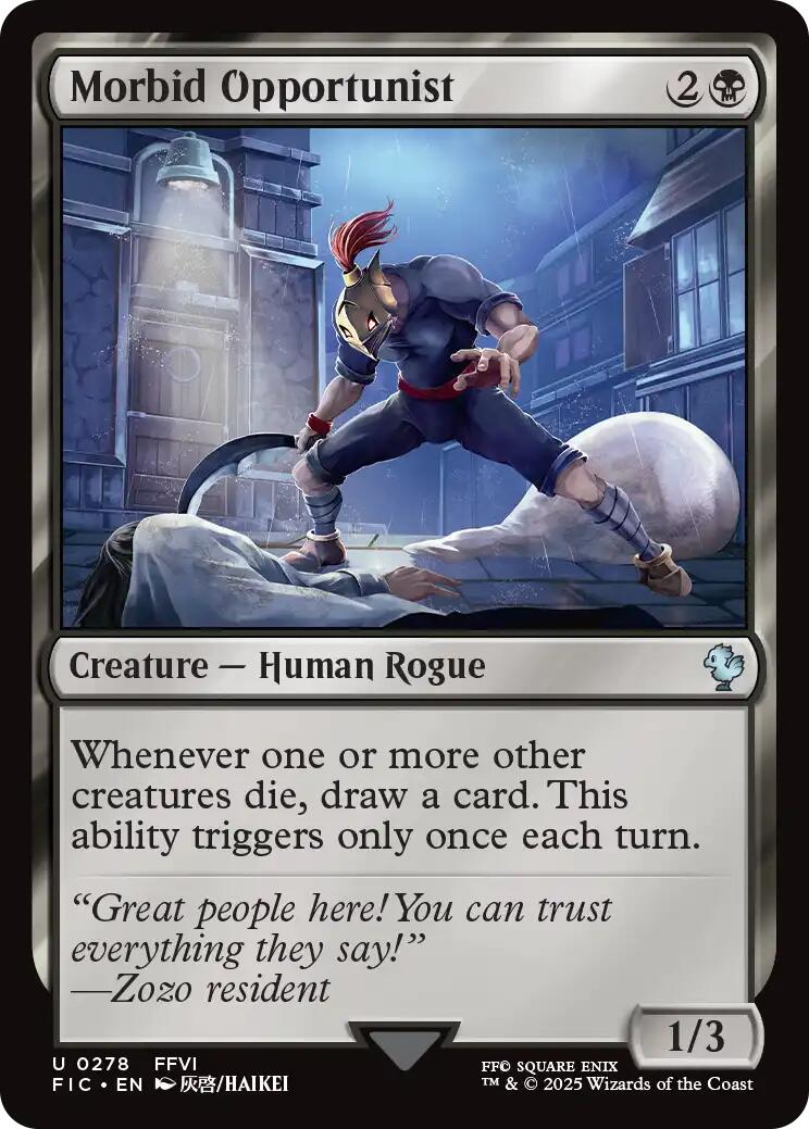 Morbid Opportunist (Surge Foil) [FINAL FANTASY Commander] | Gate City Games LLC