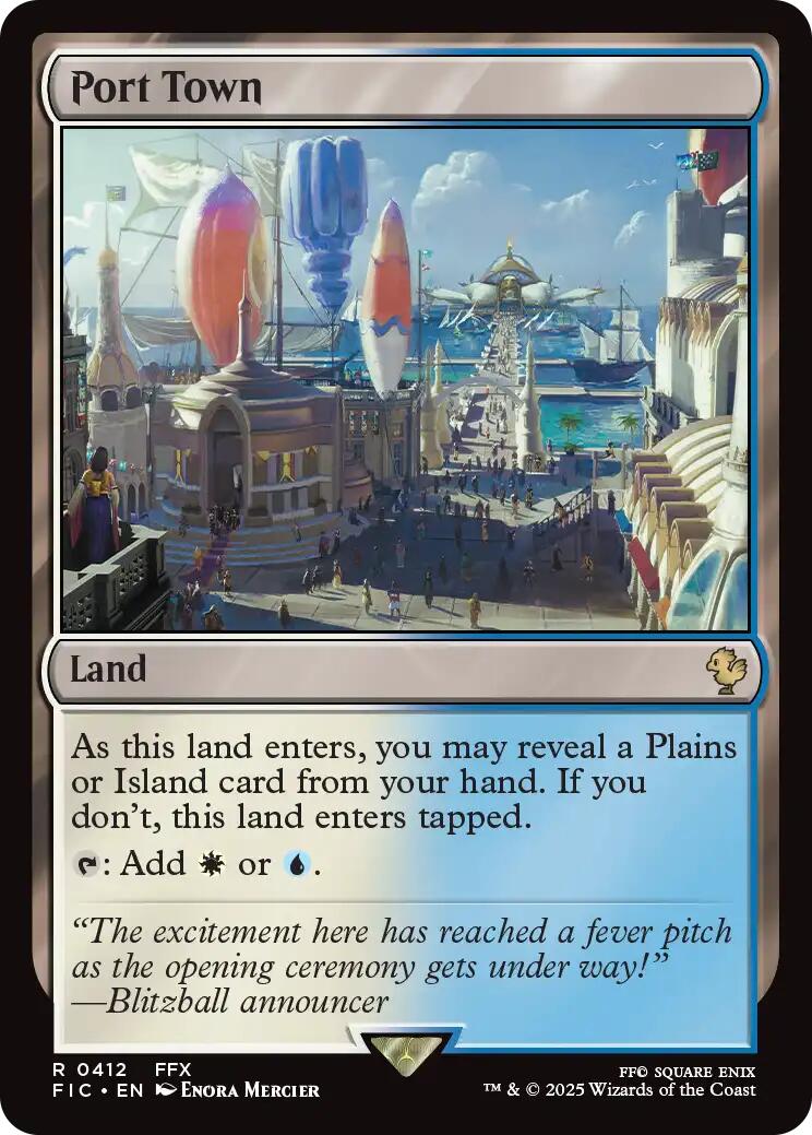 Port Town (Surge Foil) [FINAL FANTASY Commander] | Gate City Games LLC
