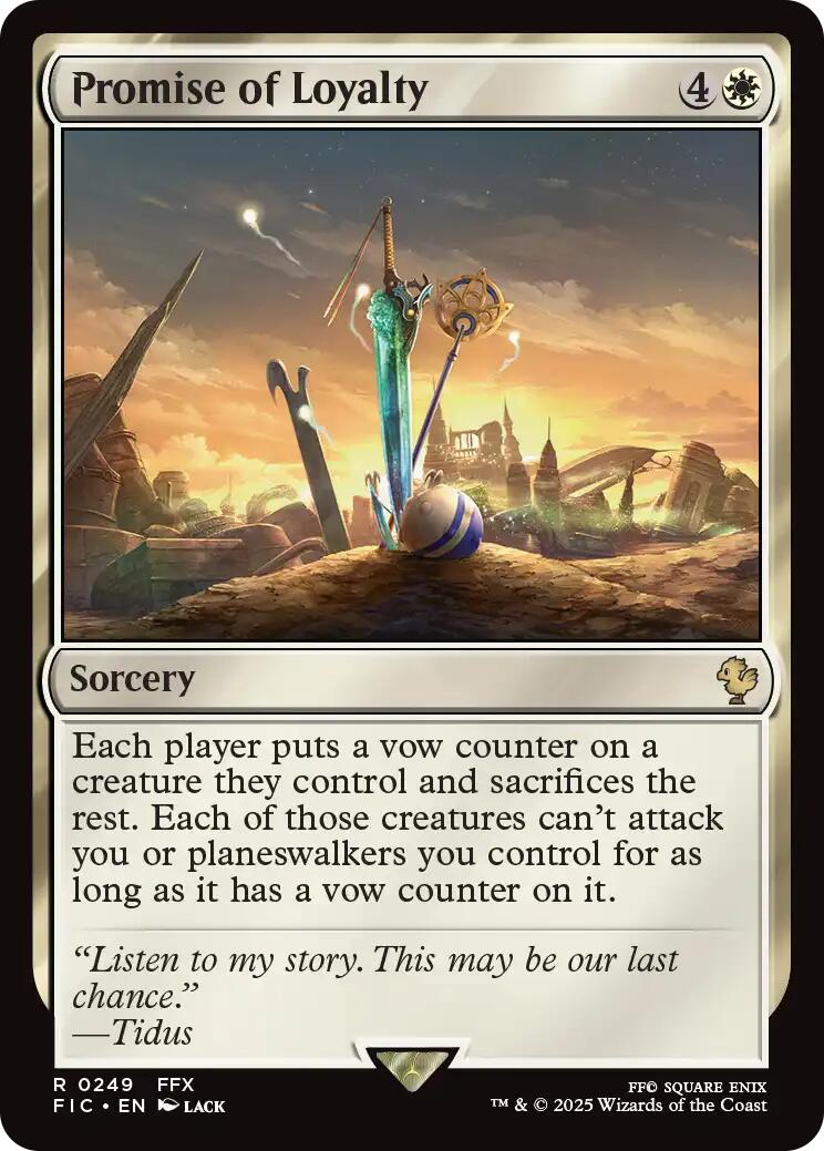 Promise of Loyalty (Surge Foil) [FINAL FANTASY Commander] | Gate City Games LLC