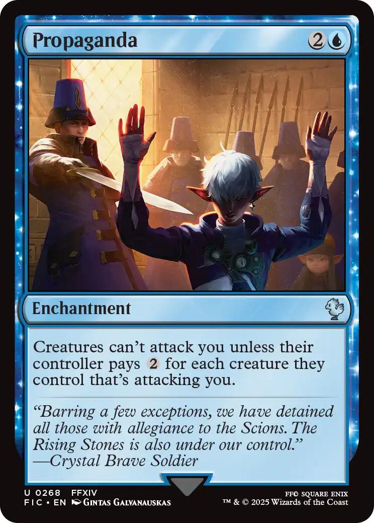 Propaganda (Surge Foil) [FINAL FANTASY Commander] | Gate City Games LLC