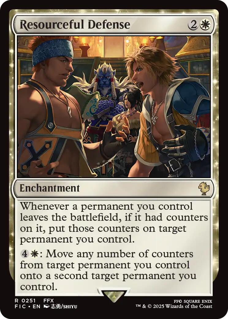 Resourceful Defense (Surge Foil) [FINAL FANTASY Commander] | Gate City Games LLC