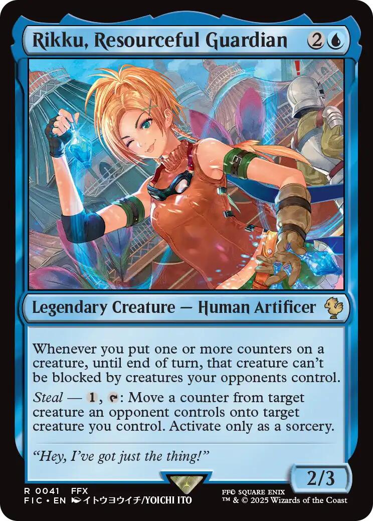 Rikku, Resourceful Guardian (Surge Foil) [FINAL FANTASY Commander] | Gate City Games LLC