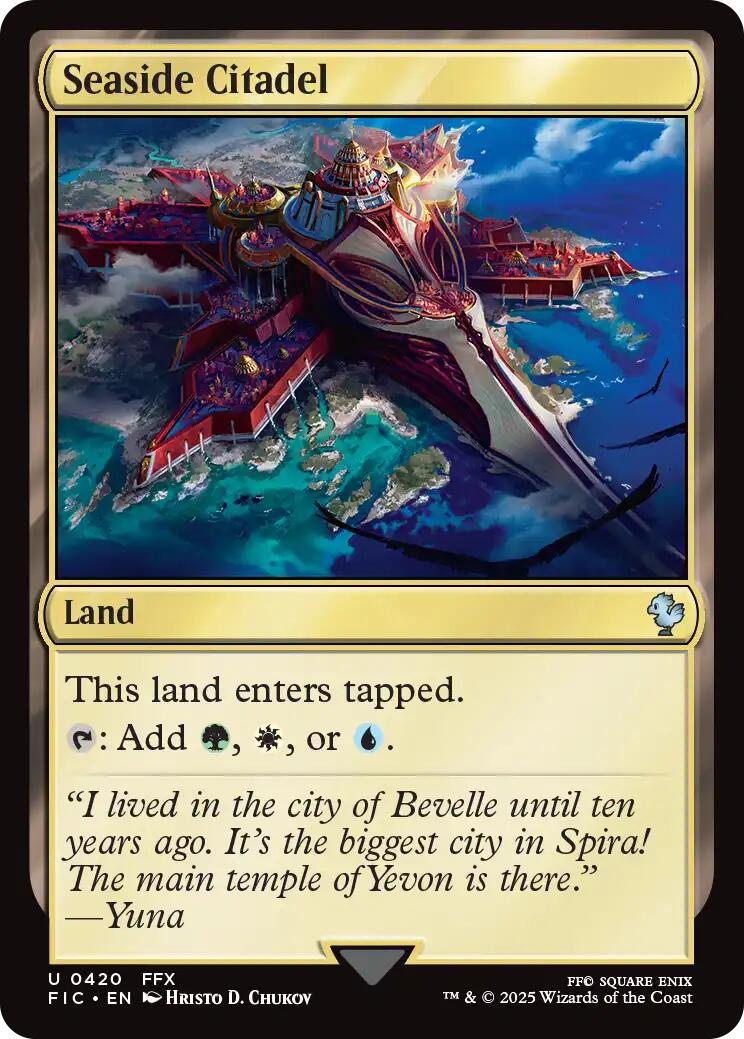 Seaside Citadel (Surge Foil) [FINAL FANTASY Commander] | Gate City Games LLC