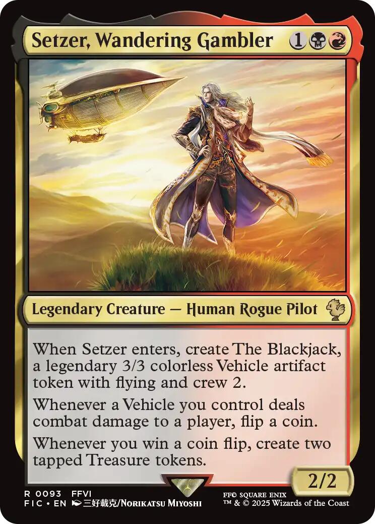 Setzer, Wandering Gambler (Surge Foil) [FINAL FANTASY Commander] | Gate City Games LLC