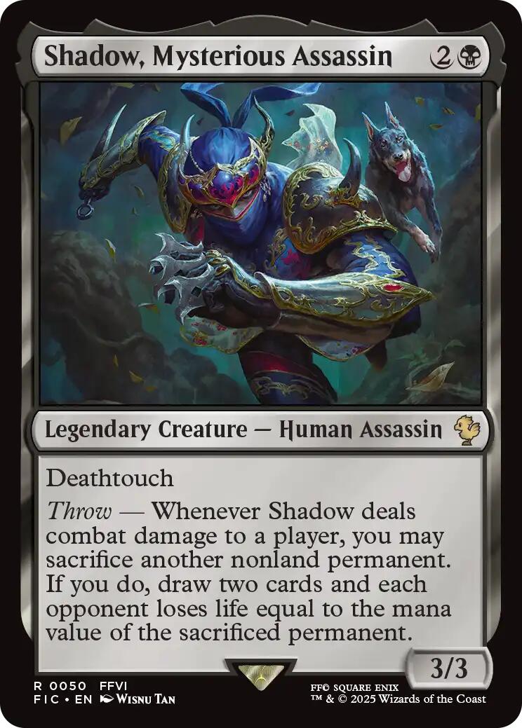 Shadow, Mysterious Assassin (Surge Foil) [FINAL FANTASY Commander] | Gate City Games LLC