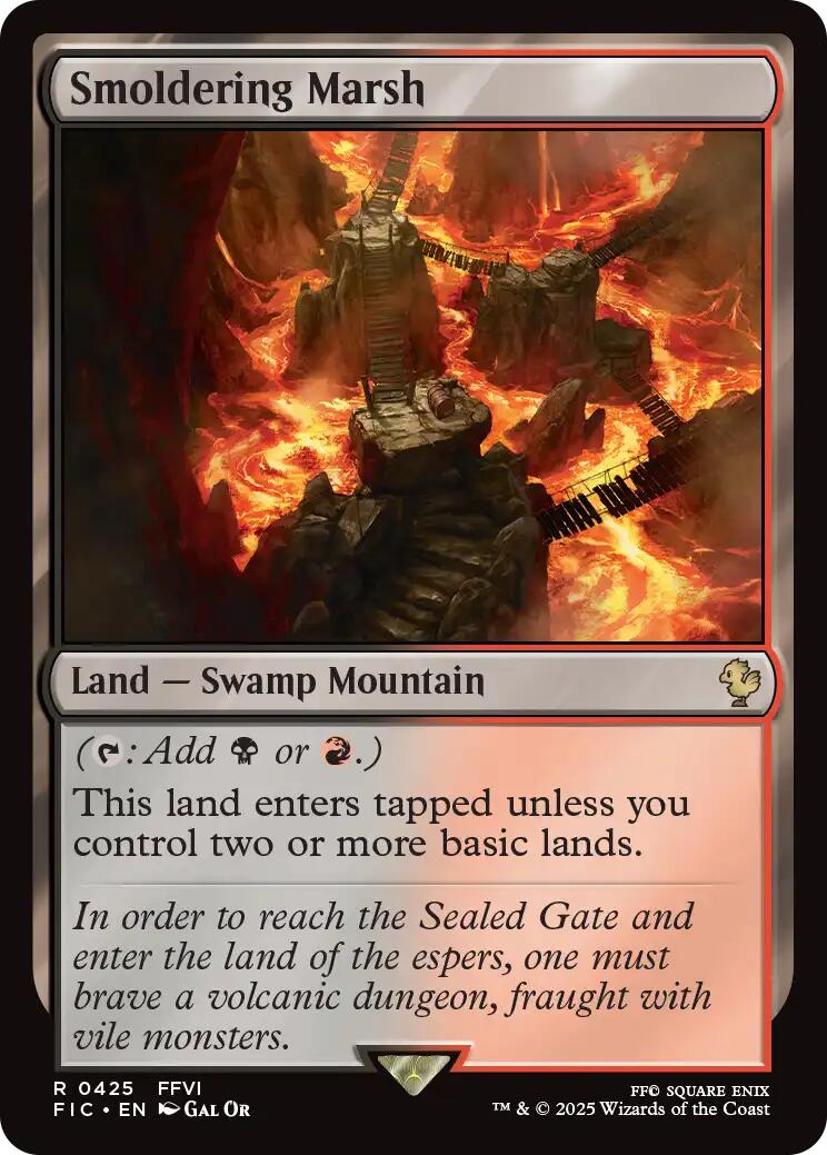 Smoldering Marsh (Surge Foil) [FINAL FANTASY Commander] | Gate City Games LLC