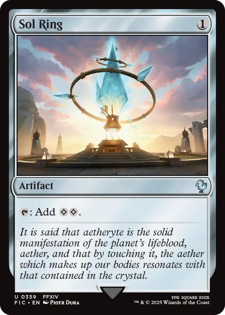 Sol Ring (0359) (Surge Foil) [FINAL FANTASY Commander] | Gate City Games LLC