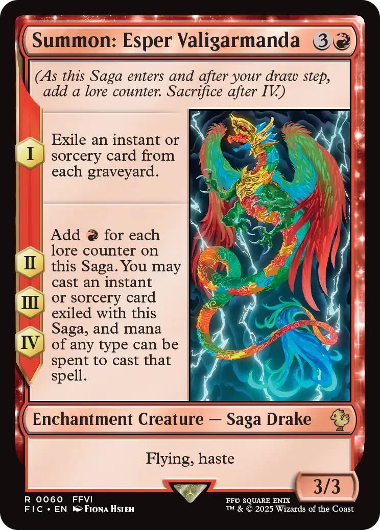 Summon: Esper Valigarmanda (Surge Foil) [FINAL FANTASY Commander] | Gate City Games LLC