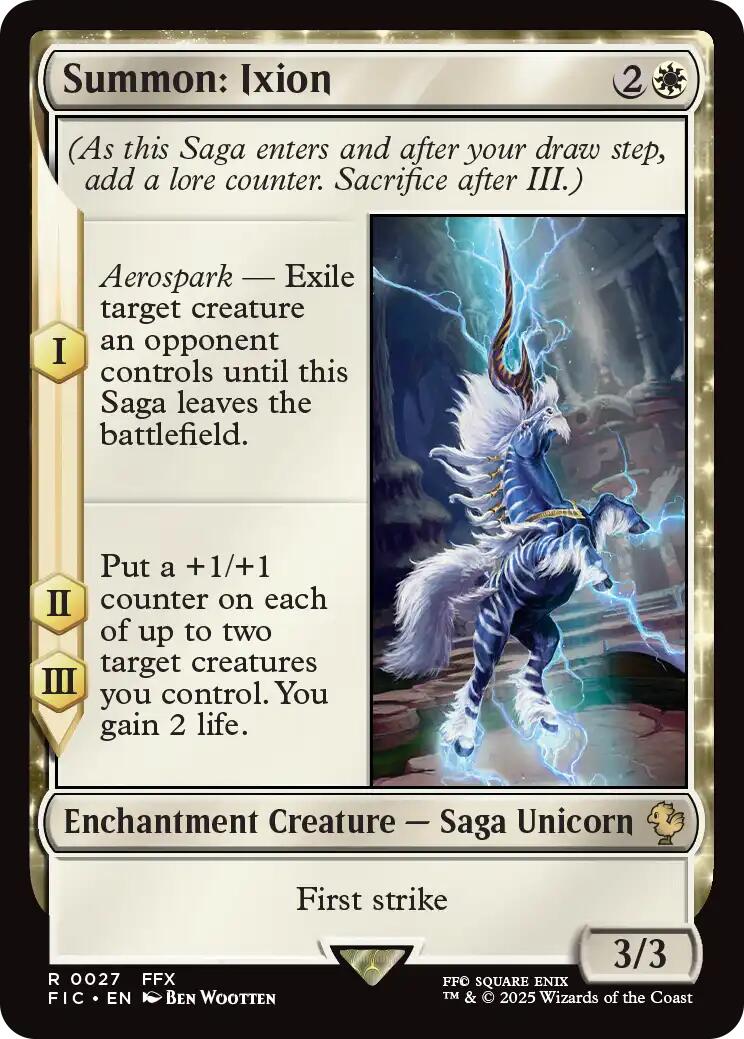 Summon: Ixion (Surge Foil) [FINAL FANTASY Commander] | Gate City Games LLC
