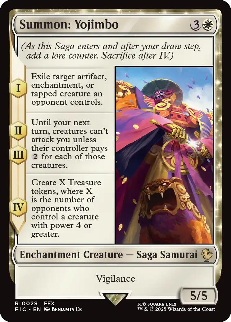 Summon: Yojimbo (Surge Foil) [FINAL FANTASY Commander] | Gate City Games LLC
