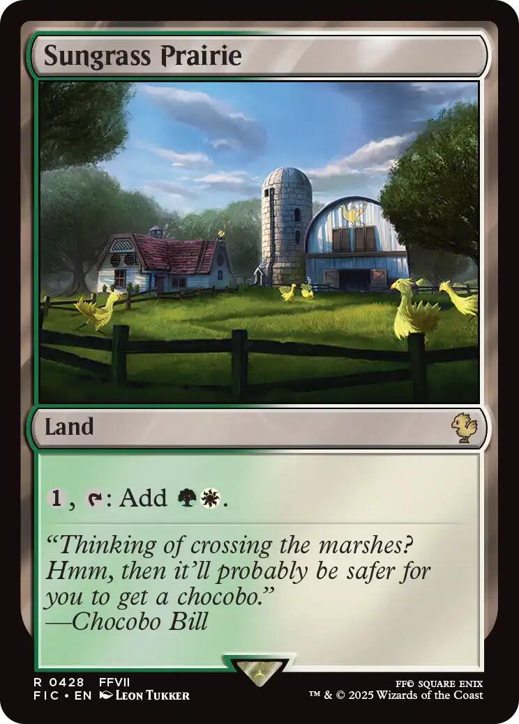 Sungrass Prairie (Surge Foil) [FINAL FANTASY Commander] | Gate City Games LLC