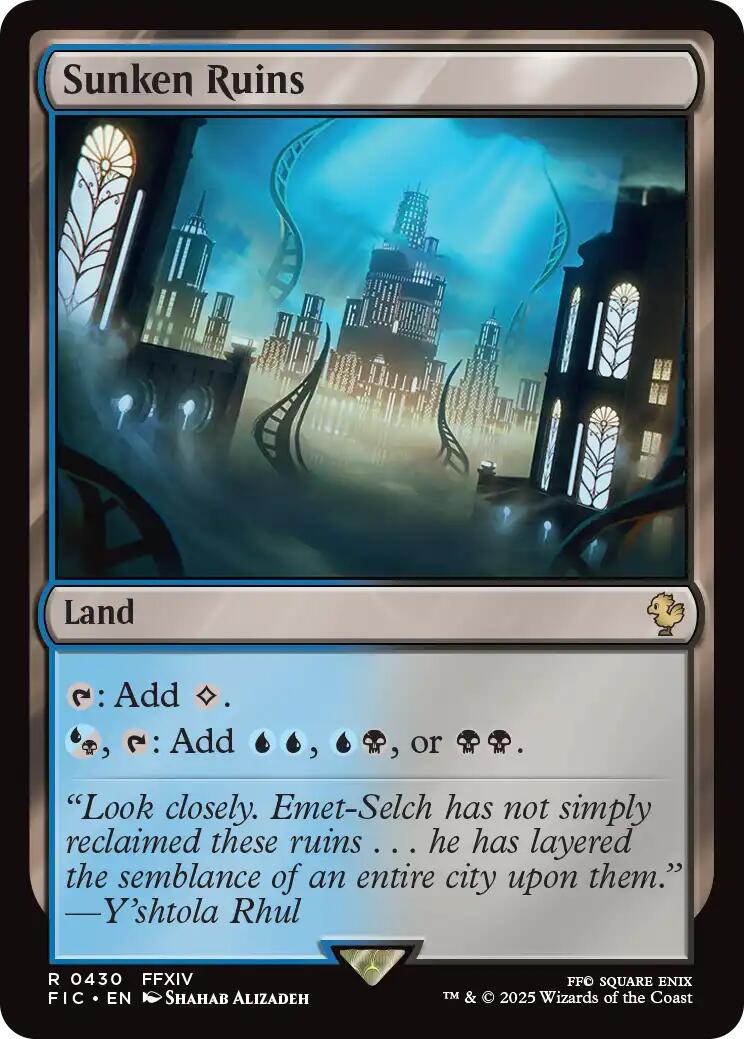Sunken Ruins (Surge Foil) [FINAL FANTASY Commander] | Gate City Games LLC