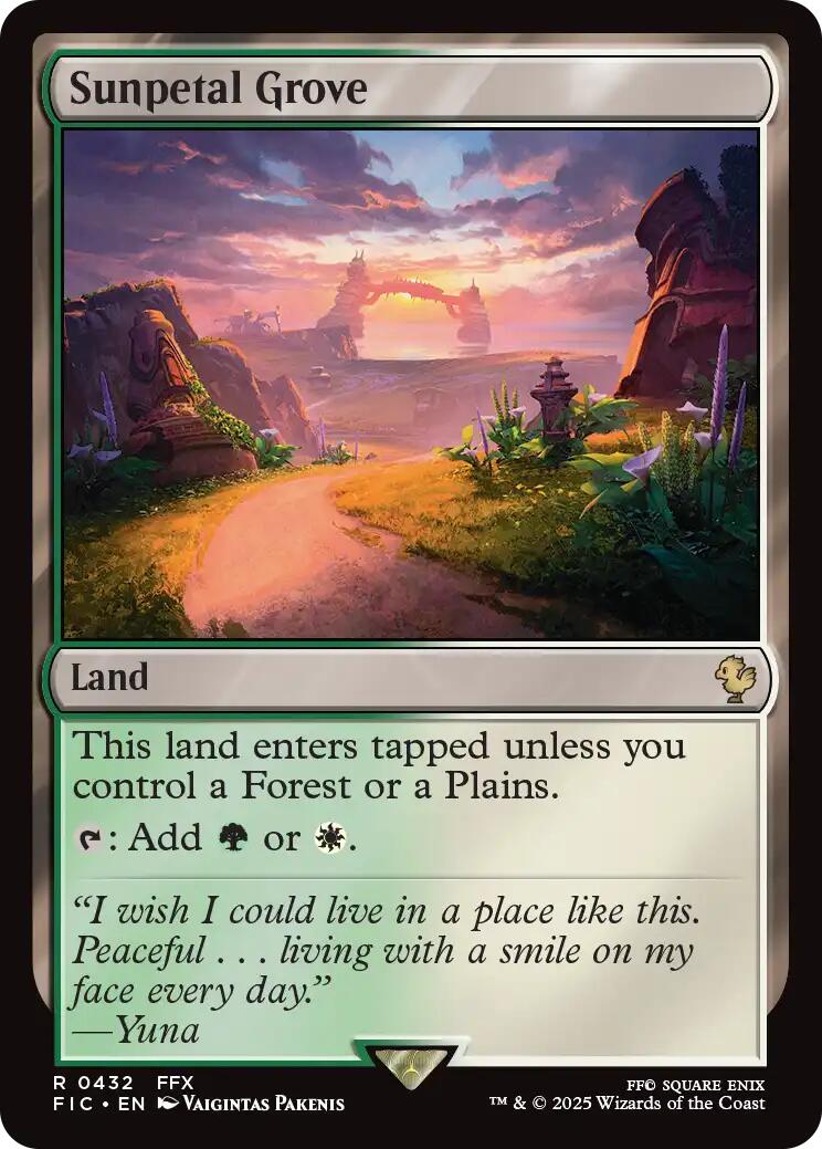 Sunpetal Grove (Surge Foil) [FINAL FANTASY Commander] | Gate City Games LLC