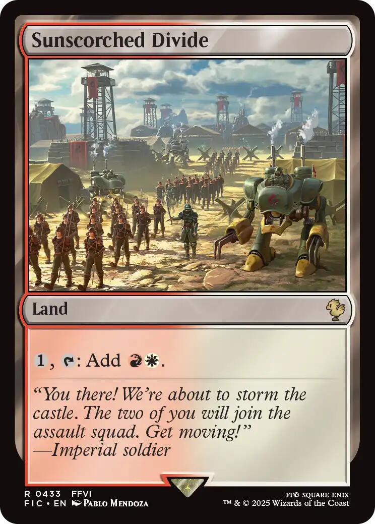 Sunscorched Divide (Surge Foil) [FINAL FANTASY Commander] | Gate City Games LLC