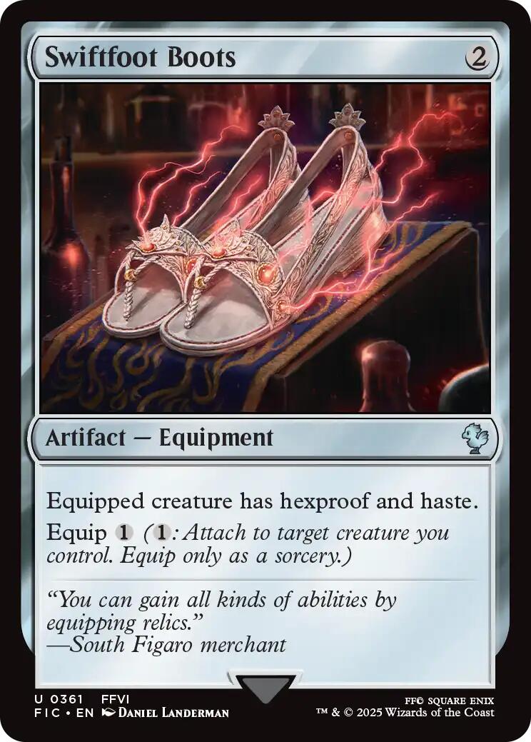 Swiftfoot Boots (Surge Foil) [FINAL FANTASY Commander] | Gate City Games LLC
