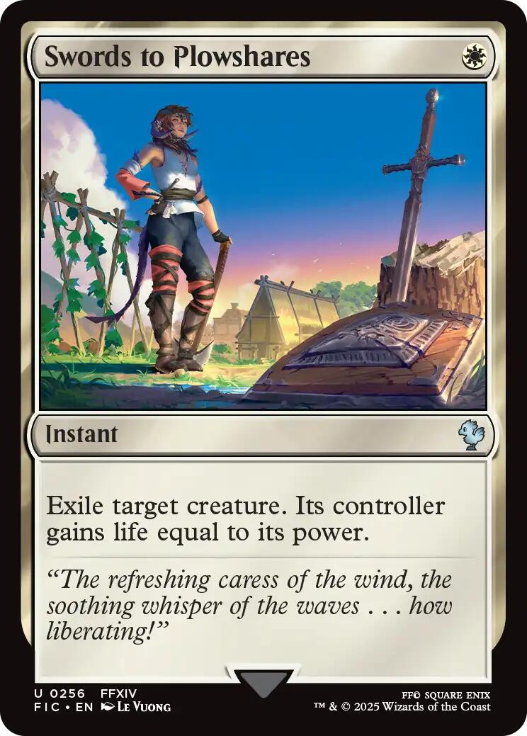 Swords to Plowshares (Surge Foil) [FINAL FANTASY Commander] | Gate City Games LLC