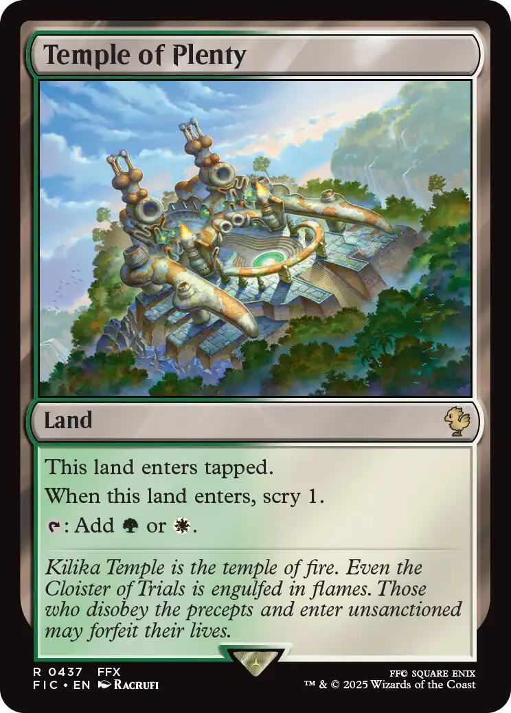 Temple of Plenty (Surge Foil) [FINAL FANTASY Commander] | Gate City Games LLC