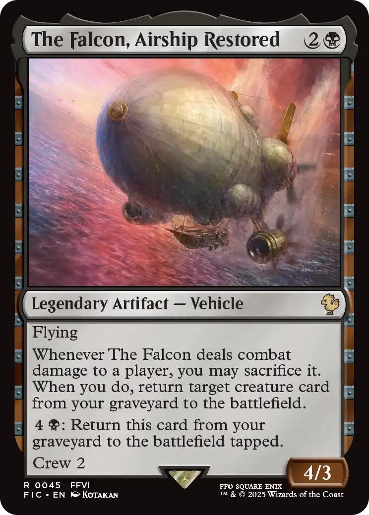 The Falcon, Airship Restored (Surge Foil) [FINAL FANTASY Commander] | Gate City Games LLC