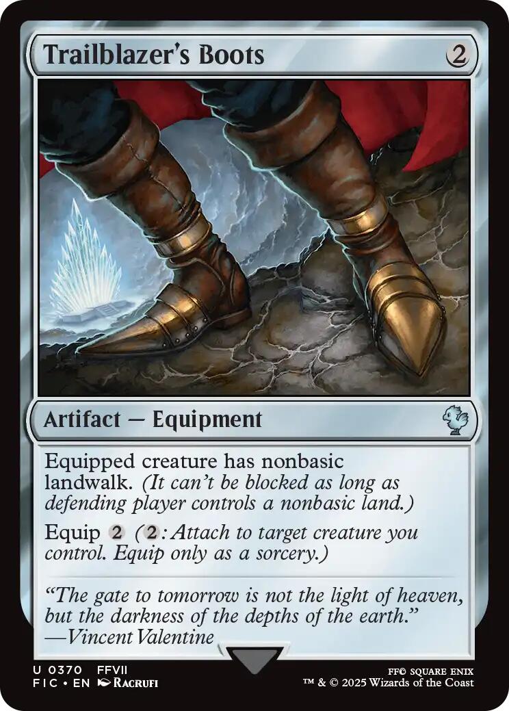 Trailblazer's Boots (Surge Foil) [FINAL FANTASY Commander] | Gate City Games LLC