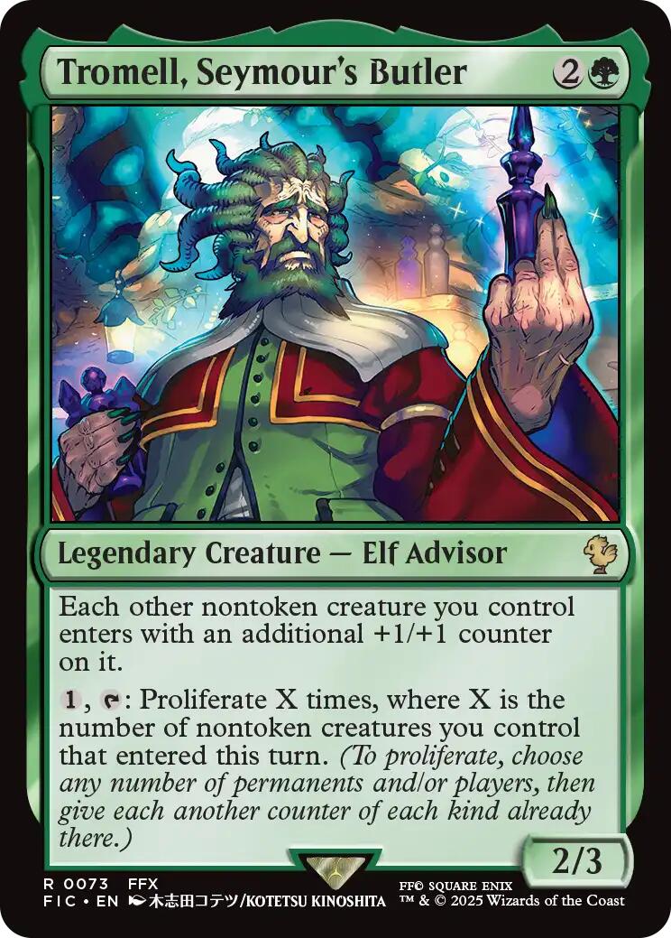 Tromell, Seymour's Butler (Surge Foil) [FINAL FANTASY Commander] | Gate City Games LLC