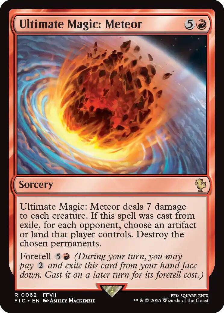 Ultimate Magic: Meteor (Surge Foil) [FINAL FANTASY Commander] | Gate City Games LLC