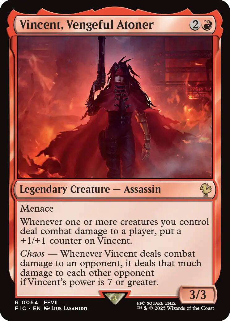 Vincent, Vengeful Atoner (Surge Foil) [FINAL FANTASY Commander] | Gate City Games LLC