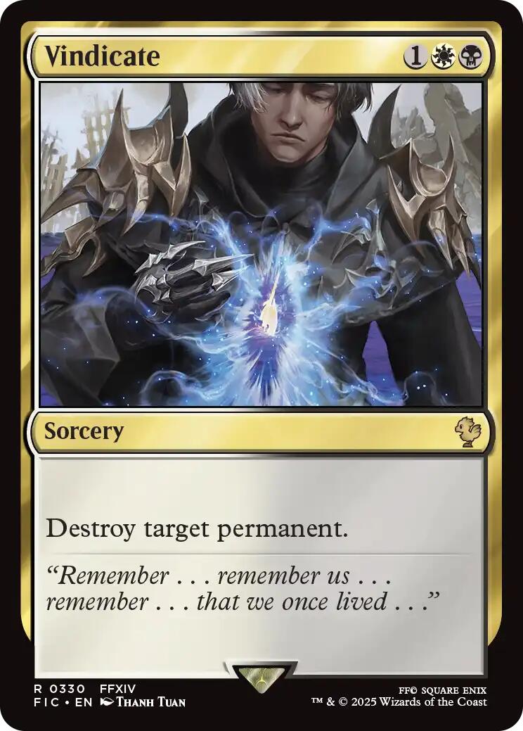 Vindicate (Surge Foil) [FINAL FANTASY Commander] | Gate City Games LLC