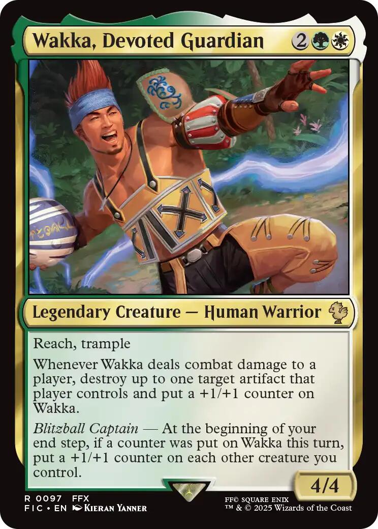 Wakka, Devoted Guardian (Surge Foil) [FINAL FANTASY Commander] | Gate City Games LLC