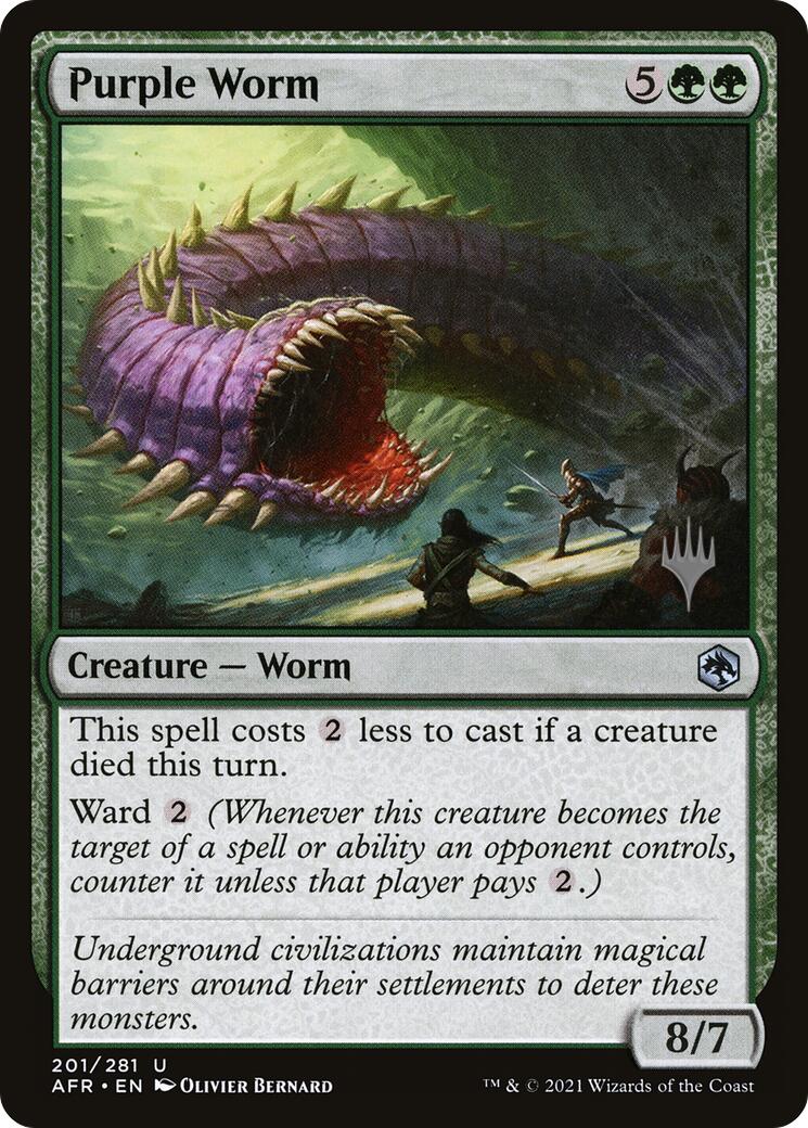 Purple Worm [Tarkir: Dragonstorm Promos] | Gate City Games LLC