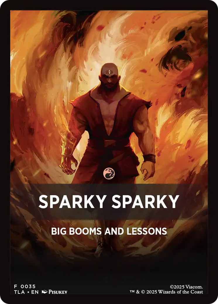 Sparky Sparky Theme Card [Avatar: The Last Airbender Tokens] | Gate City Games LLC