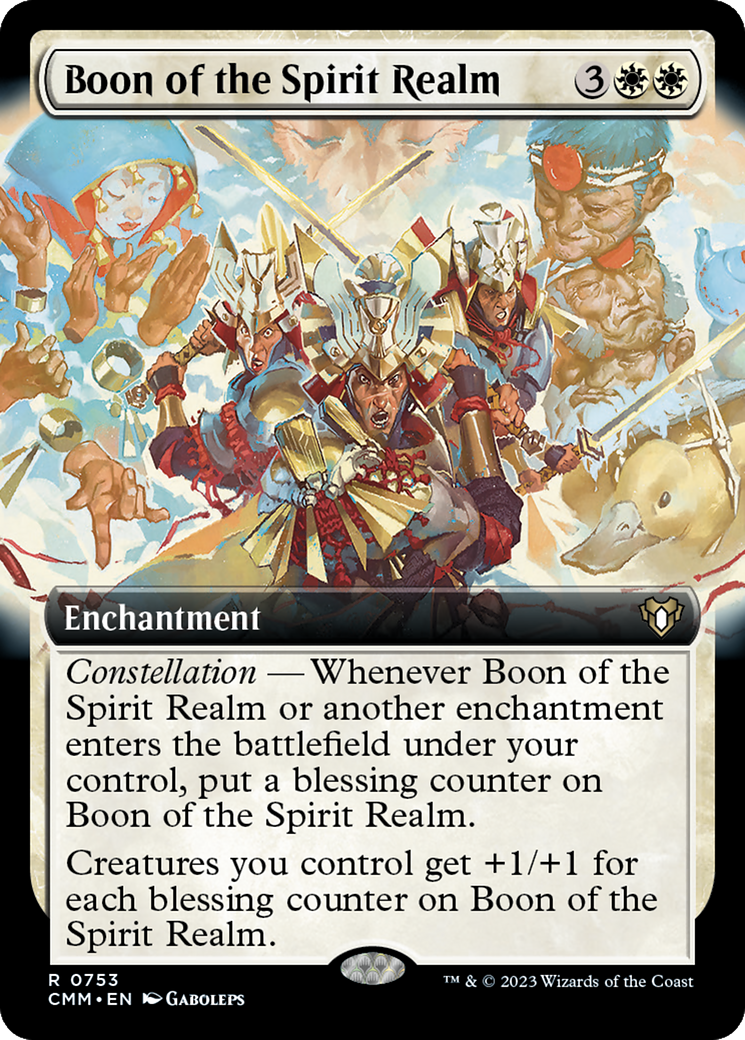 Boon of the Spirit Realm (Extended Art) [Commander Masters] | Gate City Games LLC