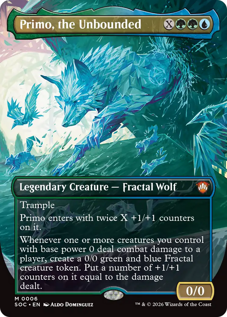 Primo, the Unbounded (Borderless) [Secrets of Strixhaven Commander] | Gate City Games LLC