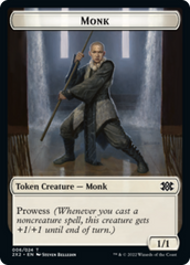 Boar // Monk Double-Sided Token [Double Masters 2022 Tokens] | Gate City Games LLC