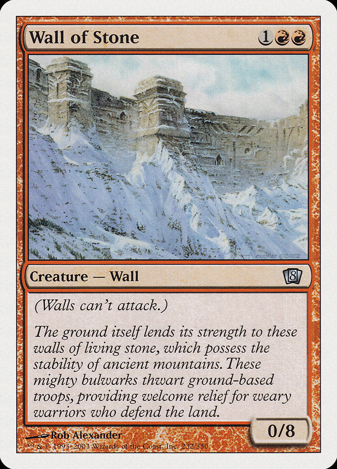 Wall of Stone [Eighth Edition] | Gate City Games LLC