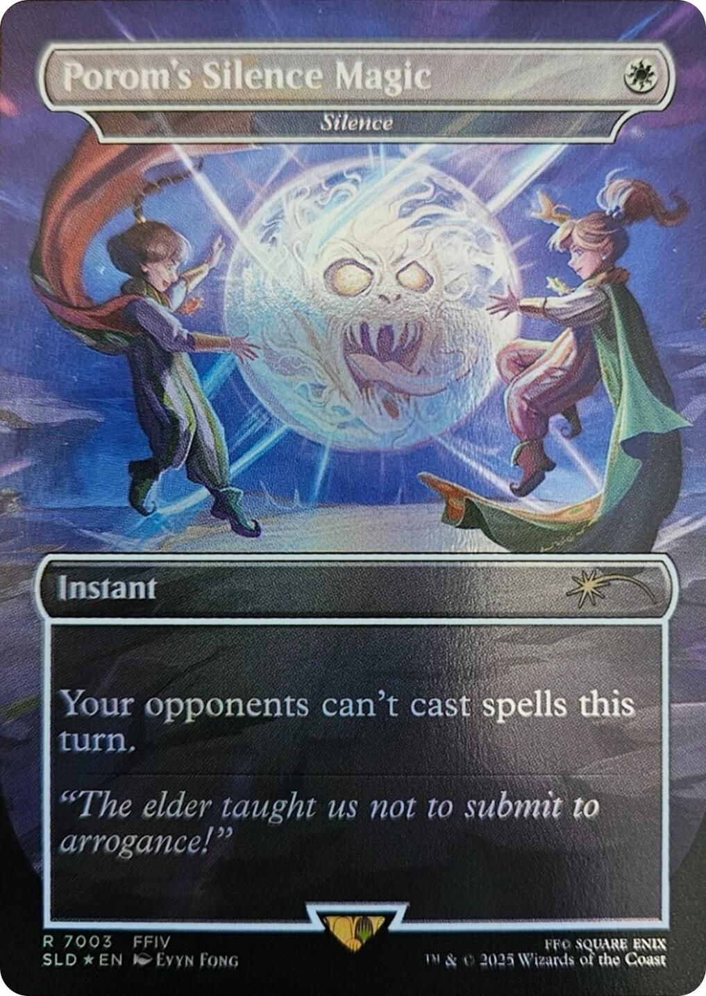 Porom's Silence Magic - Silence (Rainbow Foil) [Secret Lair Drop Series] | Gate City Games LLC