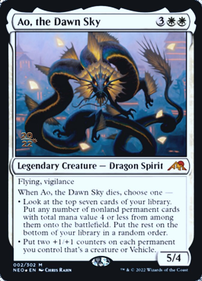 Ao, the Dawn Sky [Kamigawa: Neon Dynasty Prerelease Promos] | Gate City Games LLC