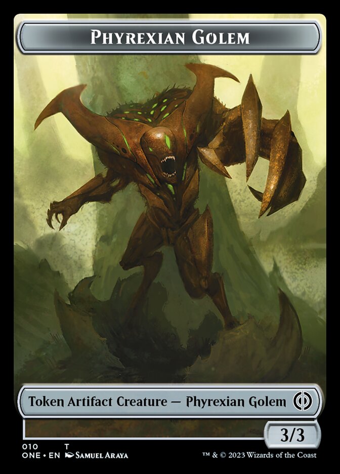 Phyrexian Golem Token [Phyrexia: All Will Be One Tokens] | Gate City Games LLC